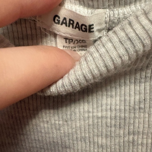 Garage Light Gray Ribbed Top - Picture 2 of 3